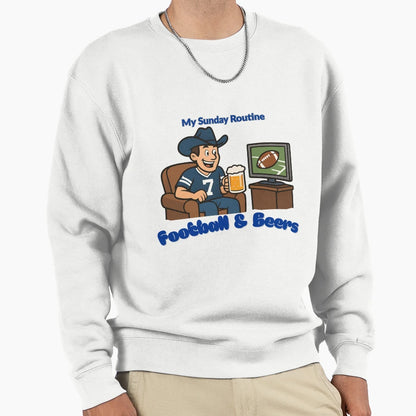 Dallas Cowboys Sunday Routine T-Shirt - Custom Art Print Men Women - T-Shirt, Sweatshirt, Hoodie