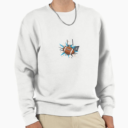 Cartoon Football Simple Gridiron Doodle Sweatshirt - Graphic Print Unisex - T-Shirt, Sweatshirt, Hoodie