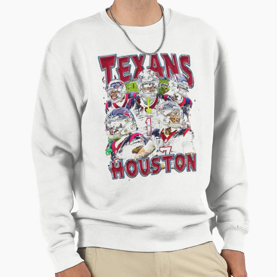 Houston Team Sweatshirt - Graphic Print for Adults - T-Shirt, Sweatshirt, Hoodie