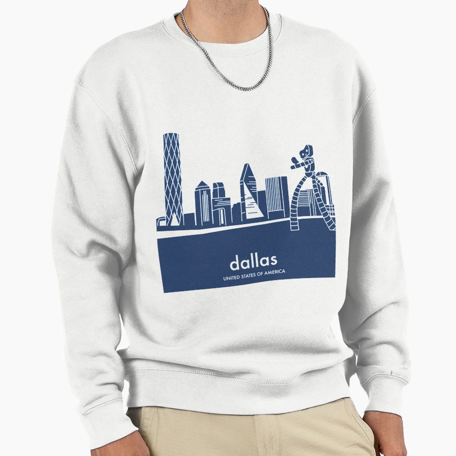 Iconic Dallas Sweatshirt - Custom Art Print Men Women - T-Shirt, Sweatshirt, Hoodie