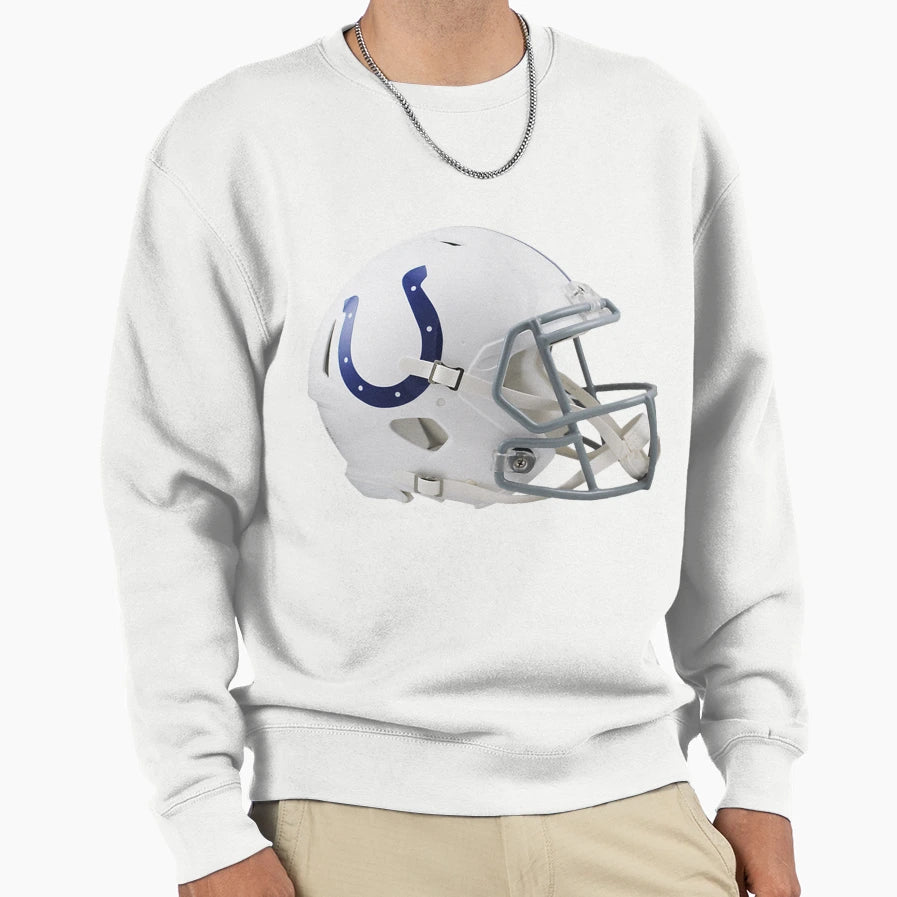 Helmet Colts Icon Sweatshirt - Aesthetic Graphic Men Women - T-Shirt, Sweatshirt, Hoodie