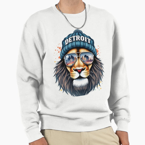 Detroit Lion Sweatshirt - Unique Graphic Men Women - T-Shirt, Sweatshirt, Hoodie