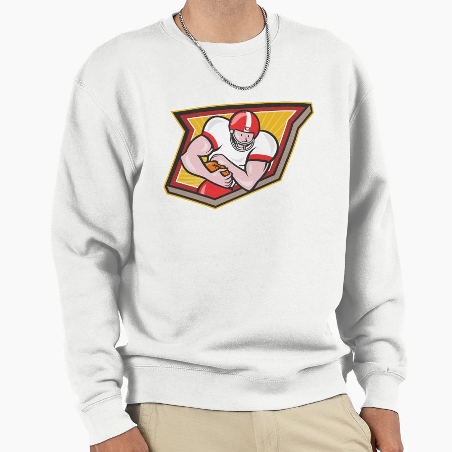 American Football Running Back Run Sweatshirt - Minimalist Print Unisex - T-Shirt, Sweatshirt, Hoodie