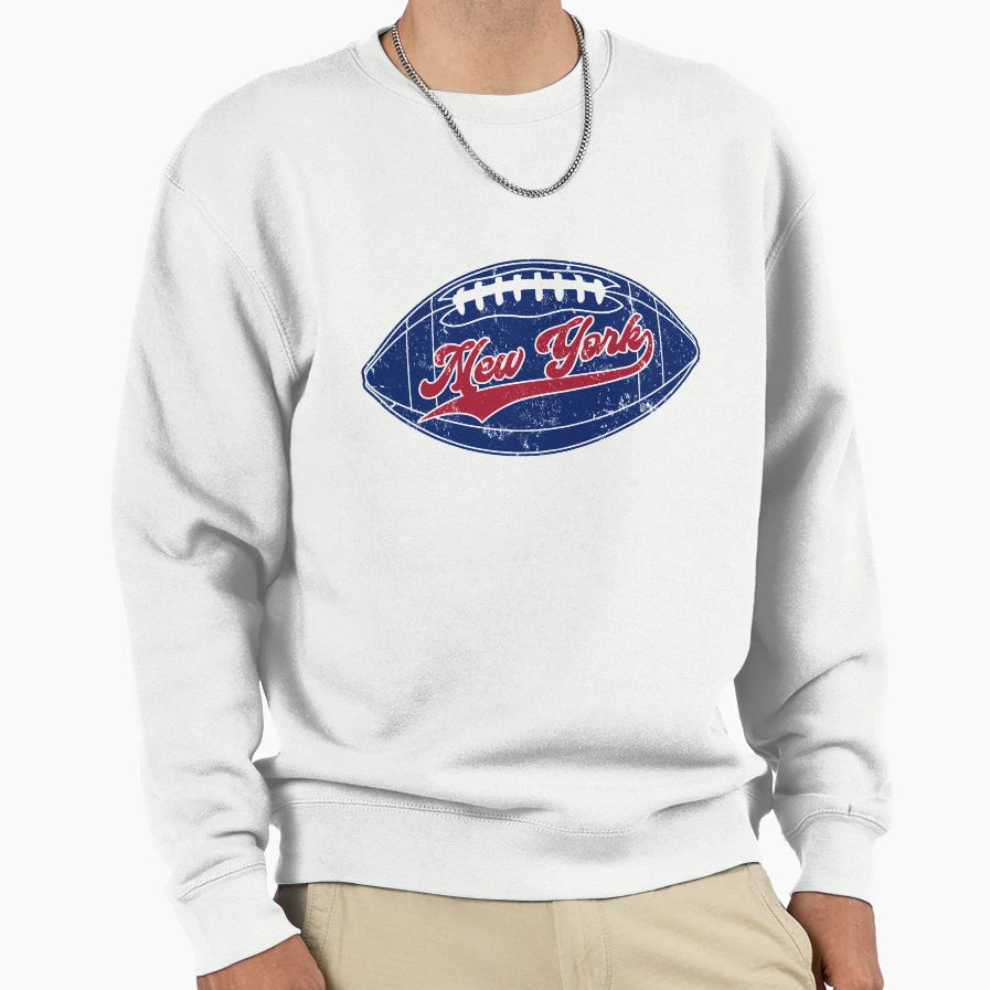 Ny New York Football Team Sweatshirt - Fun Novelty Design for Adults - T-Shirt, Sweatshirt, Hoodie