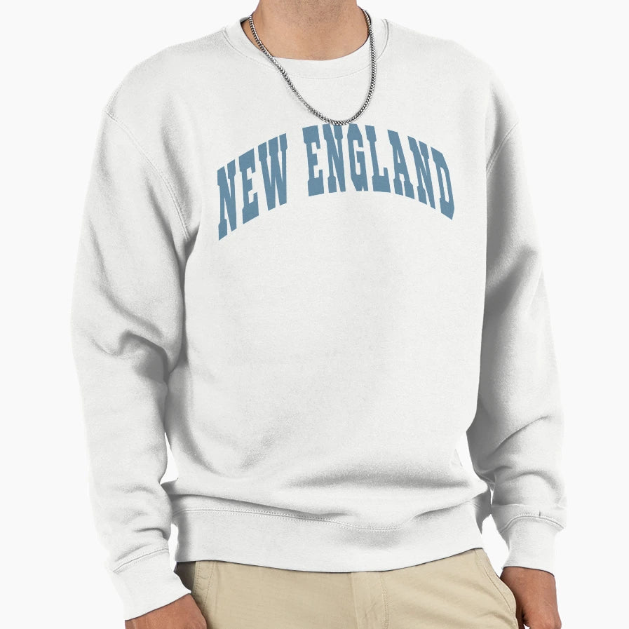 New England Varsity Lettering Sweatshirt - Graphic Print Unisex - T-Shirt, Sweatshirt, Hoodie