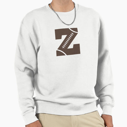 Personalized Football Initial Z Sweatshirt - Novelty Apparel Unisex - T-Shirt, Sweatshirt, Hoodie