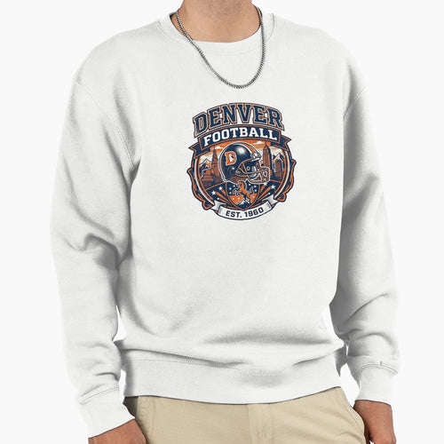 Denver Broncos Sweatshirt - Custom Art Print for Adults - T-Shirt, Sweatshirt, Hoodie