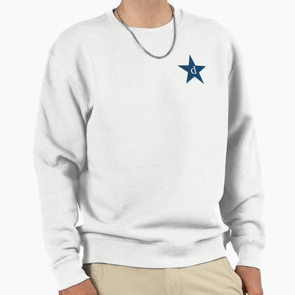 Star Initial Monogram D Navy Sweatshirt - Casual Everyday Wear Men Women - T-Shirt, Sweatshirt, Hoodie