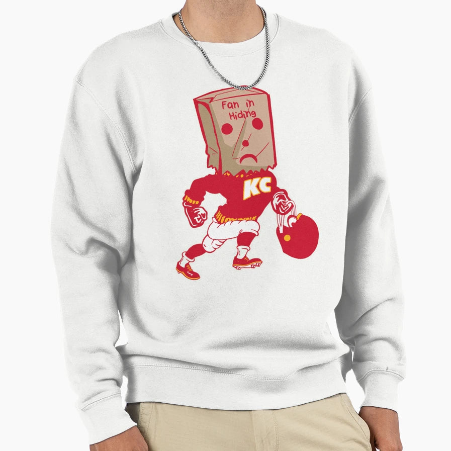 Kansas City Fan Hiding Sweatshirt - Minimalist Print Men Women - T-Shirt, Sweatshirt, Hoodie