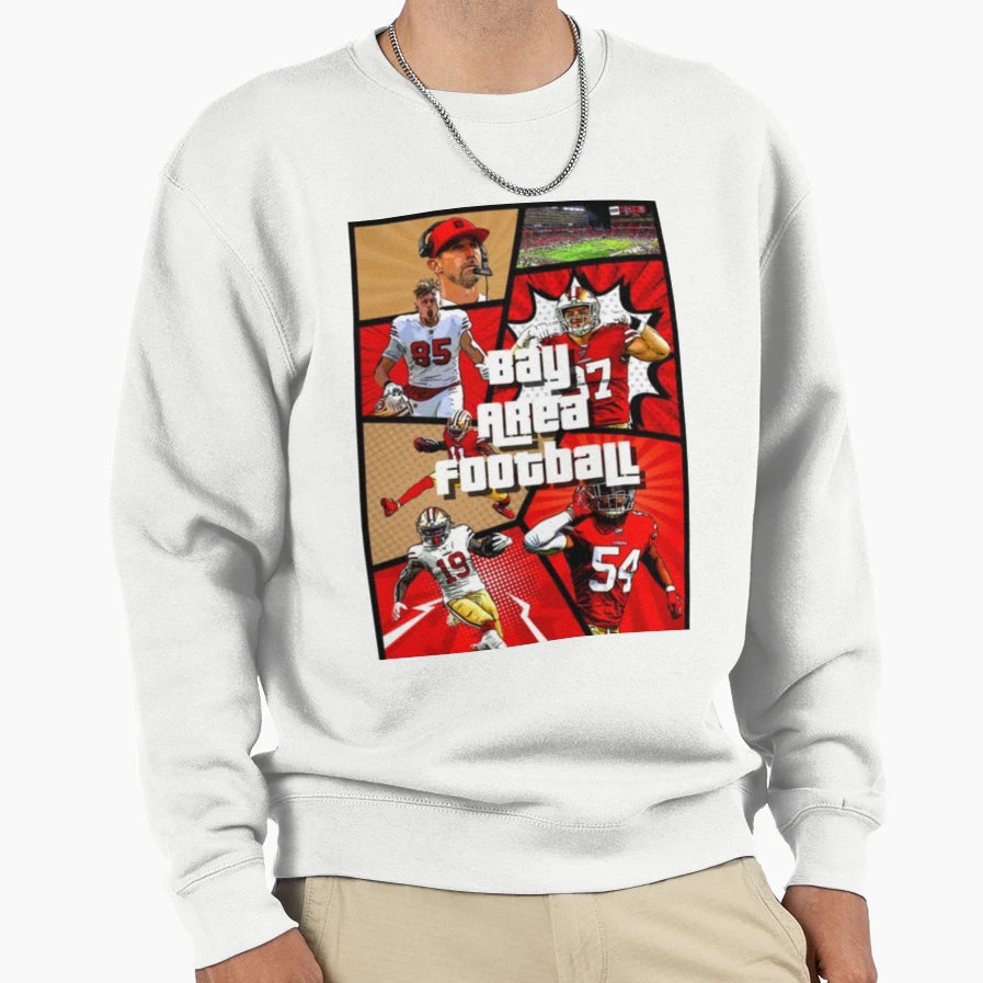 Bay Area Football Sweatshirt - Novelty Apparel for Adults - T-Shirt, Sweatshirt, Hoodie