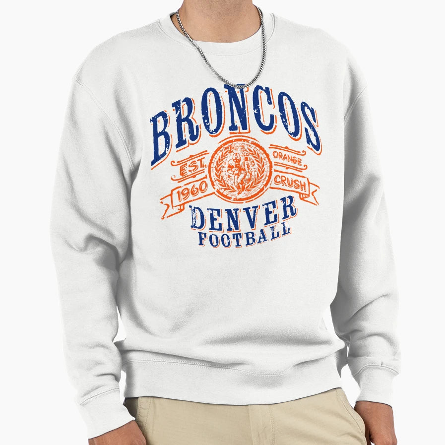 Broncos Football Sweatshirt - Streetwear Style for Adults - T-Shirt, Sweatshirt, Hoodie
