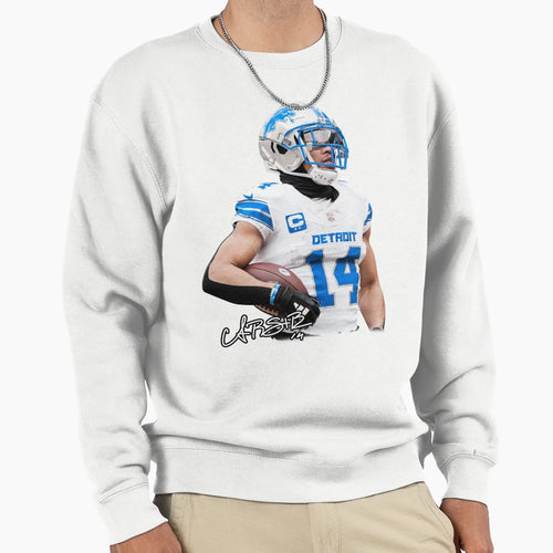 Amon Ra St Brown Football Sweatshirt - Minimalist Print for Adults - T-Shirt, Sweatshirt, Hoodie