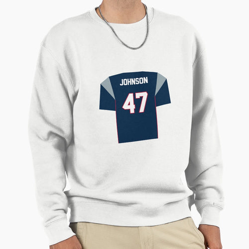 Jakob Johnson Patriots Jersey Sweatshirt - Aesthetic Graphic Men Women - T-Shirt, Sweatshirt, Hoodie
