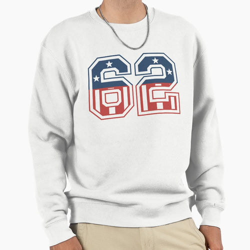 Number 62 Usa Sweatshirt - Streetwear Style Men Women - T-Shirt, Sweatshirt, Hoodie