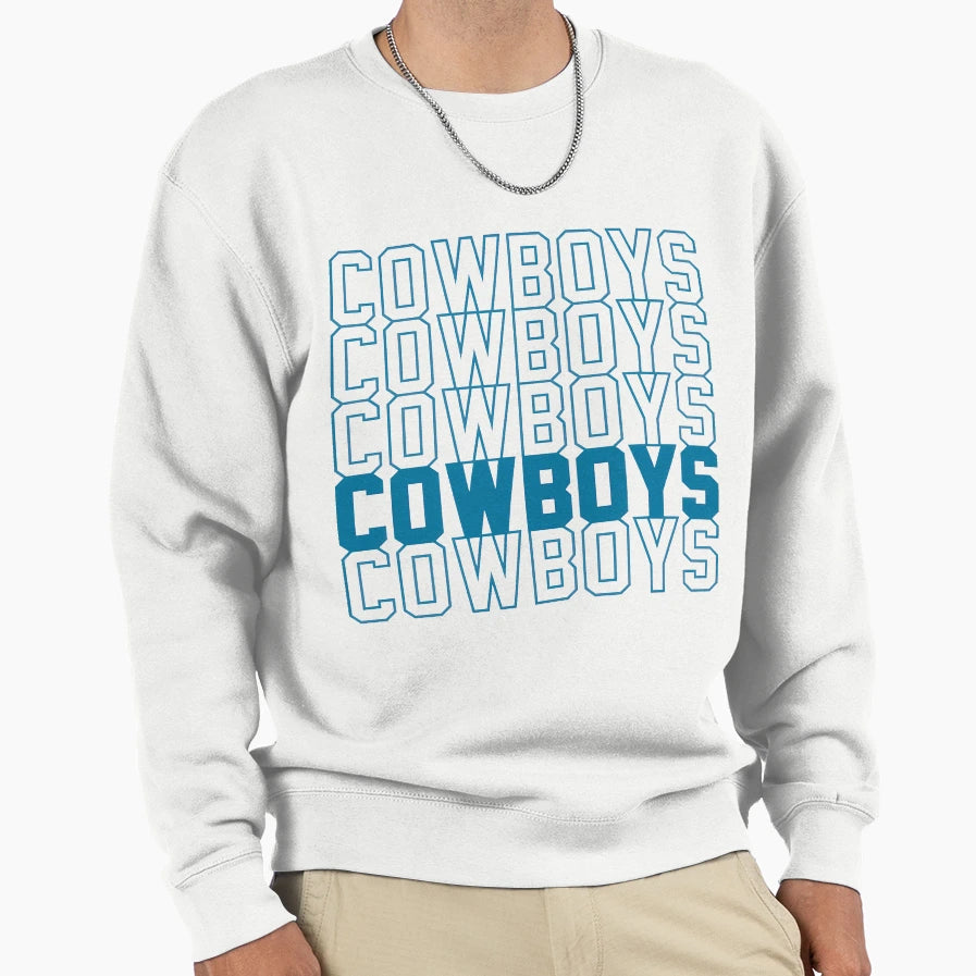 Cowboys Football Fan Gear Sweatshirt - Novelty Apparel Unisex - T-Shirt, Sweatshirt, Hoodie