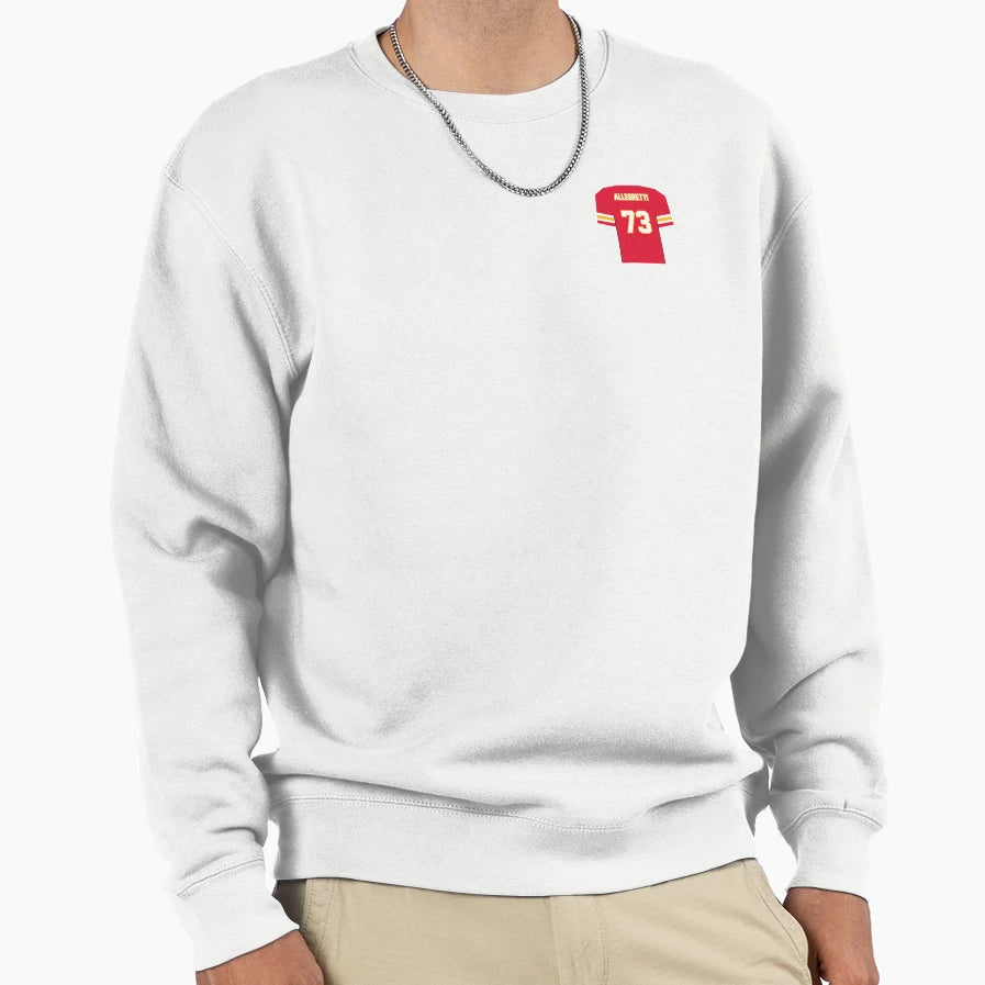 Nick Allegretti Chiefs Jersey Sweatshirt - Graphic Print Men Women - T-Shirt, Sweatshirt, Hoodie