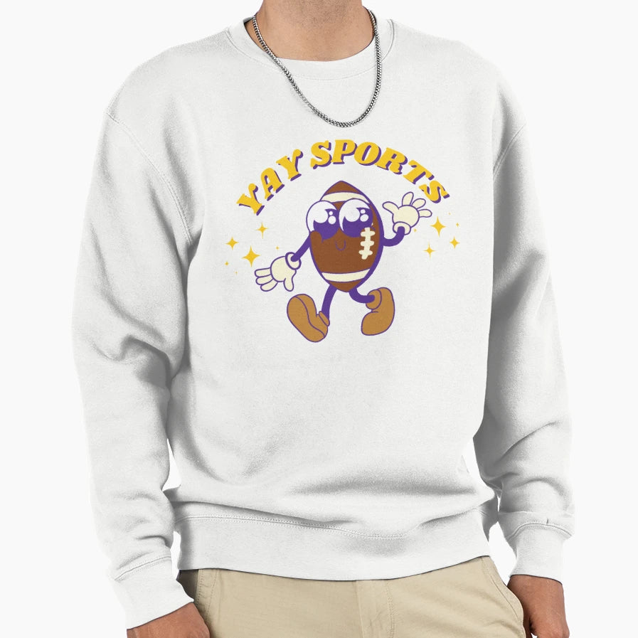Yay Sports Football Sweatshirt - Custom Art Print Unisex - T-Shirt, Sweatshirt, Hoodie