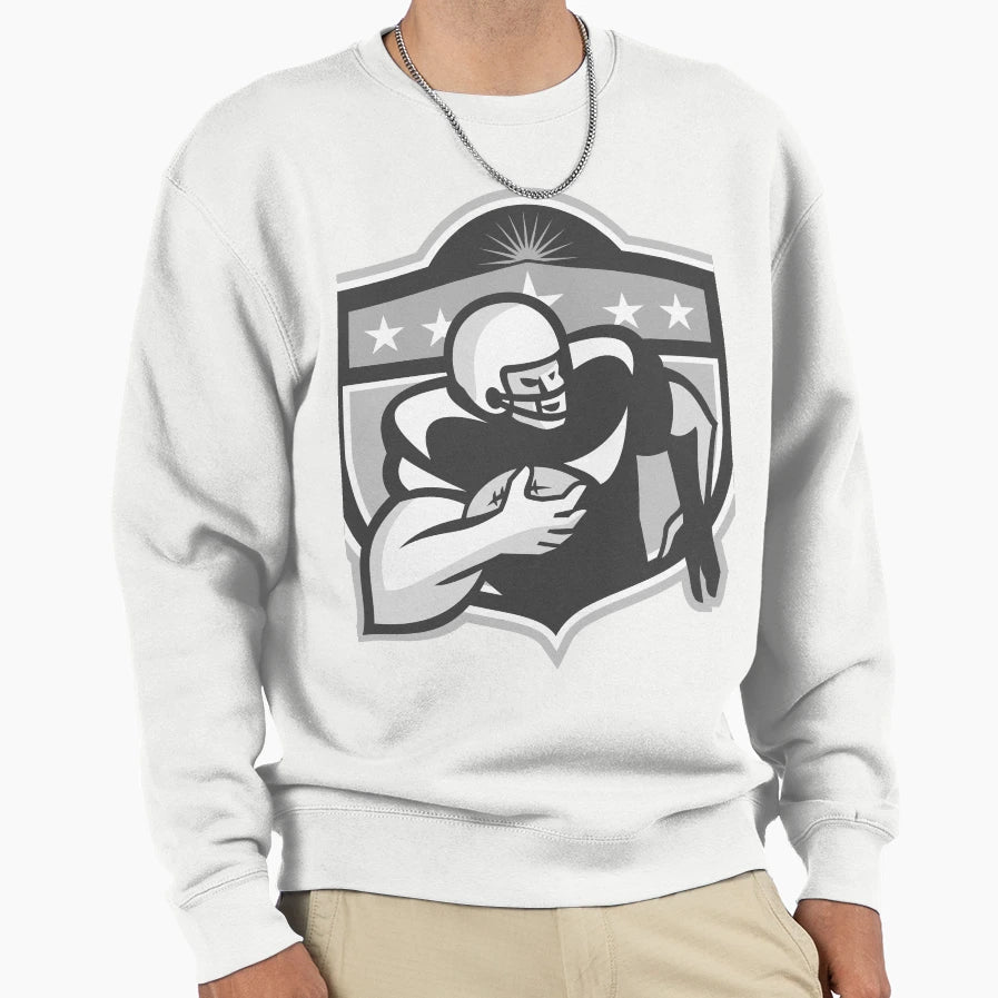 American Gridiron Wide Receiver Sweatshirt - Unique Graphic for Adults - T-Shirt, Sweatshirt, Hoodie