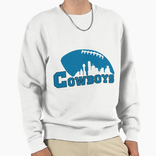 Dallas Football Skyline Fan Art Sweatshirt - Custom Art Print Unisex - T-Shirt, Sweatshirt, Hoodie