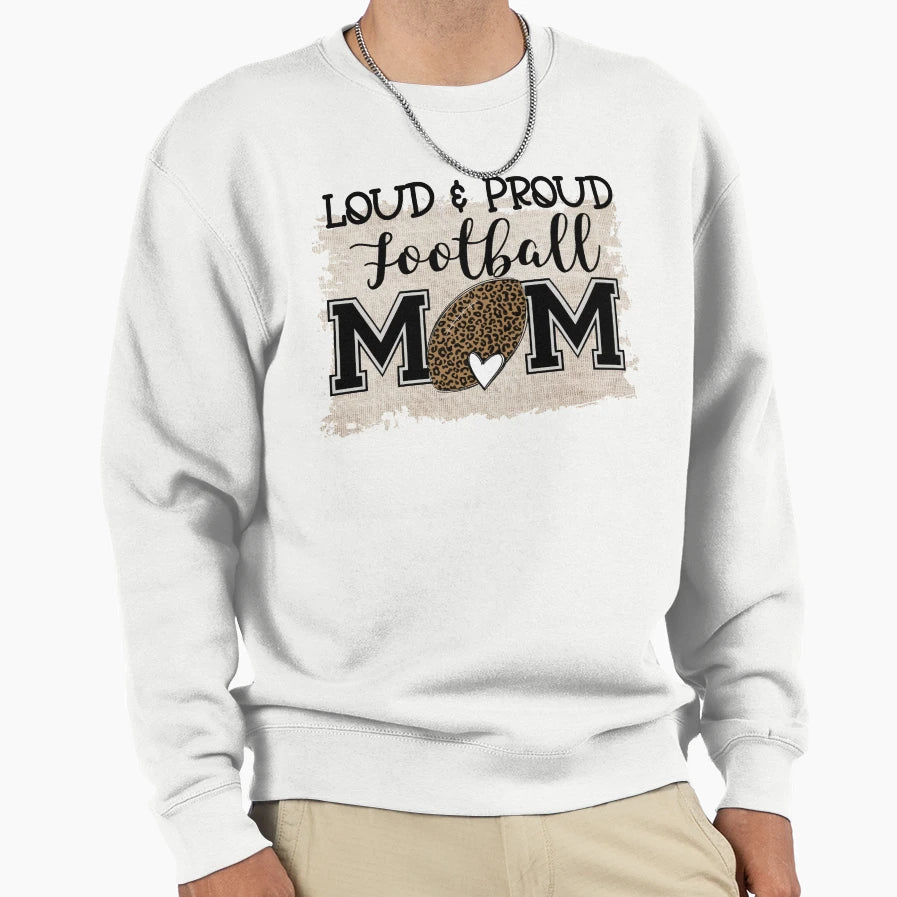 Football Mom Sweatshirt - Streetwear Style for Adults - T-Shirt, Sweatshirt, Hoodie
