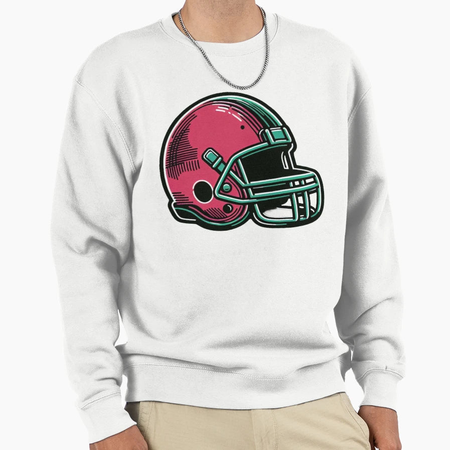 Football Hat Sweatshirt - Minimalist Print for Adults - T-Shirt, Sweatshirt, Hoodie