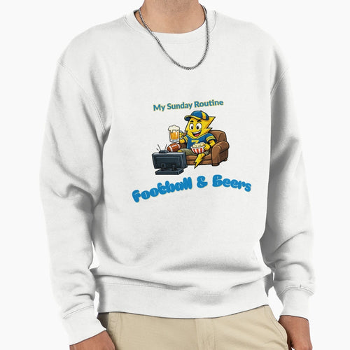 Los Angeles Chargers Sunday Routine T-Shirt - Graphic Print for Adults - T-Shirt, Sweatshirt, Hoodie