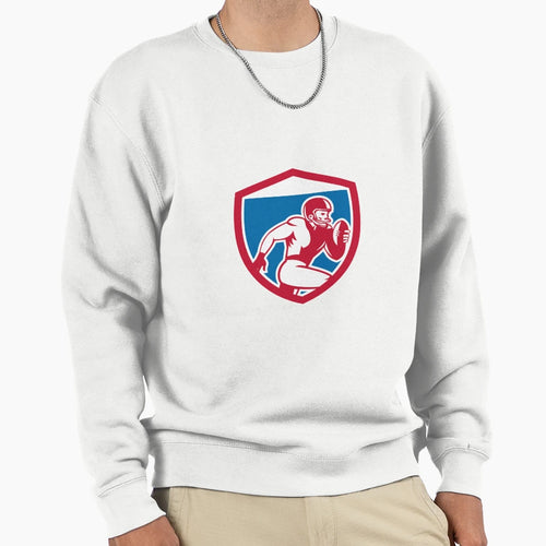 American Football Player Running Sweatshirt - Custom Art Print Men Women - T-Shirt, Sweatshirt, Hoodie