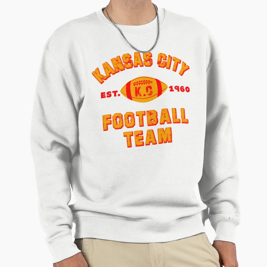 Kansas City Football Team Est 1960 Sweatshirt - Trendy Graphic Men Women - T-Shirt, Sweatshirt, Hoodie