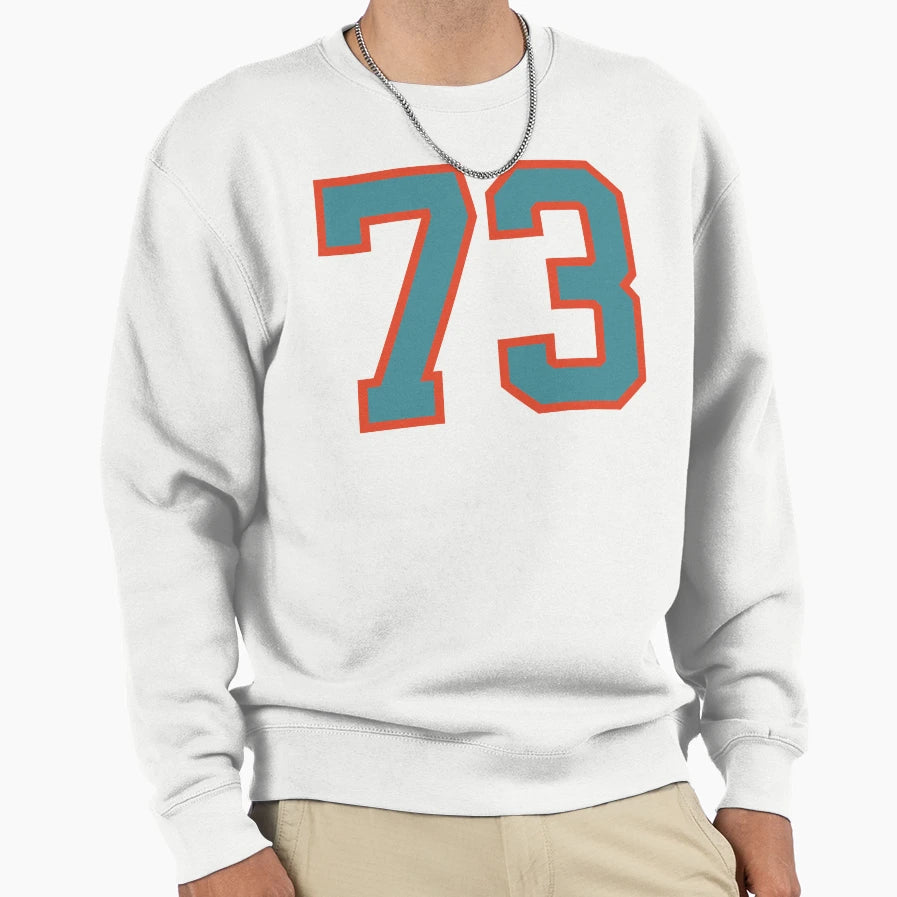 73 Number Aqua Orange Lucky Sports Sweatshirt - Streetwear Style Men Women - T-Shirt, Sweatshirt, Hoodie