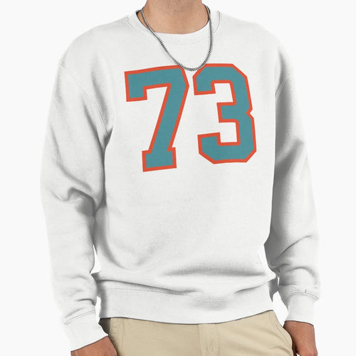 73 Number Aqua Orange Lucky Sports Sweatshirt - Streetwear Style Men Women - T-Shirt, Sweatshirt, Hoodie