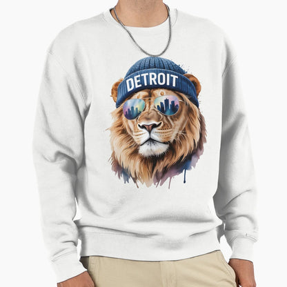 Detroit Lion Sweatshirt - Graphic Print Unisex - T-Shirt, Sweatshirt, Hoodie