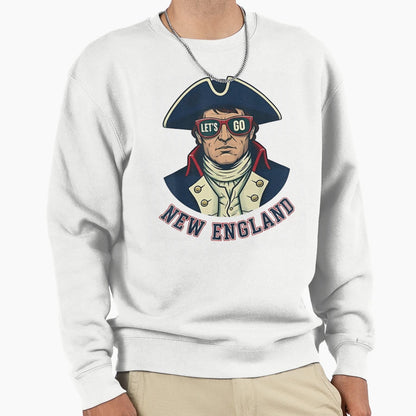 Patriotic New England Sweatshirt - Custom Art Print for Adults - T-Shirt, Sweatshirt, Hoodie