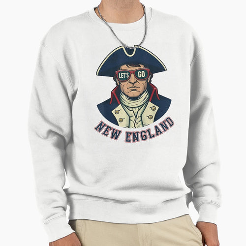 Patriotic New England Sweatshirt - Custom Art Print for Adults - T-Shirt, Sweatshirt, Hoodie