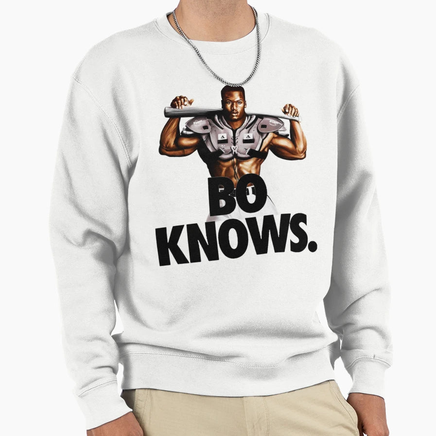 Bo Knows Sweatshirt - Unique Graphic Men Women - T-Shirt, Sweatshirt, Hoodie