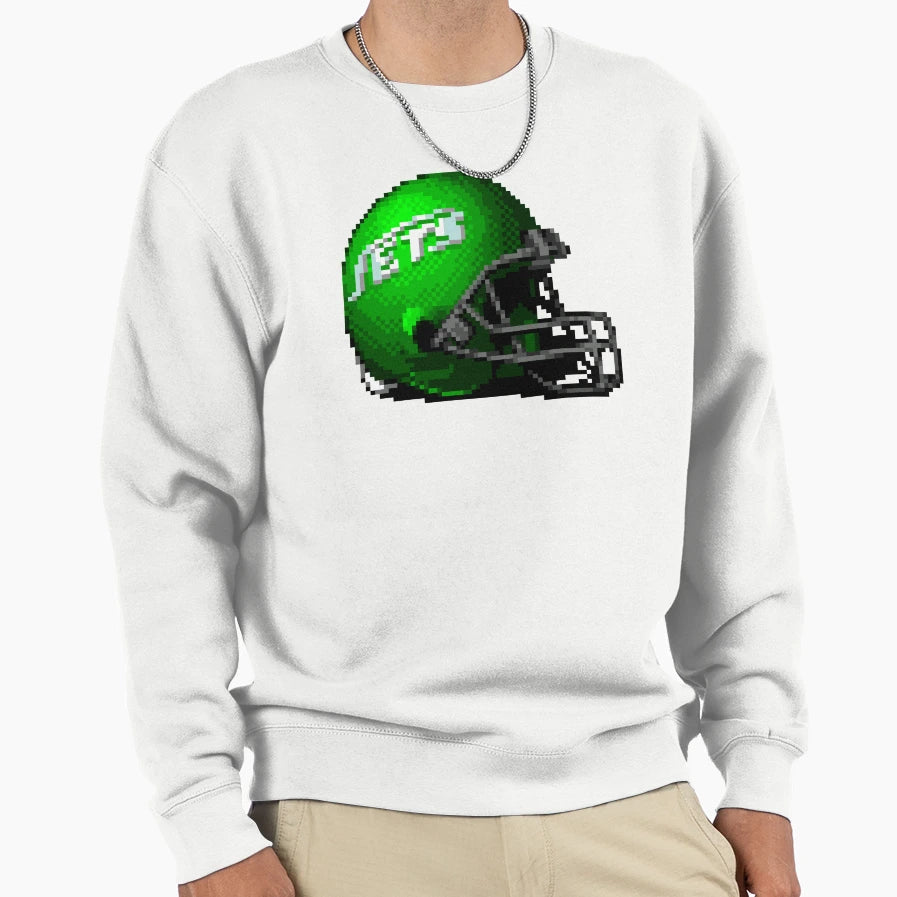 Jets Helmet Sprite Sweatshirt - Minimalist Print for Adults - T-Shirt, Sweatshirt, Hoodie