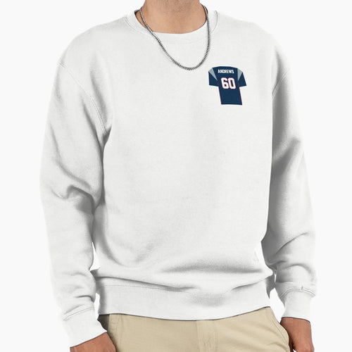 David Andrews Patriots Jersey Sweatshirt - Casual Everyday Wear for Adults - T-Shirt, Sweatshirt, Hoodie
