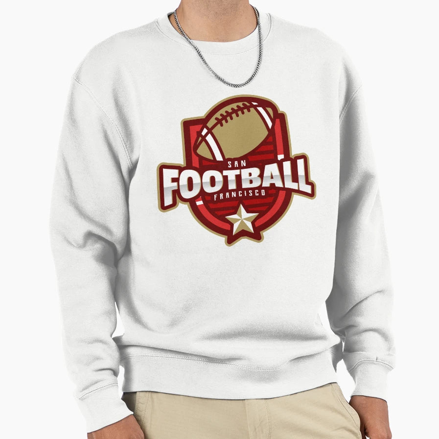 San Francisco Football Sweatshirt - Fun Novelty Design for Adults - T-Shirt, Sweatshirt, Hoodie