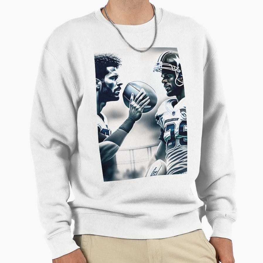 Football Match Sweatshirt - Minimalist Print Men Women - T-Shirt, Sweatshirt, Hoodie