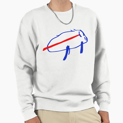 JA Potato Buffalo Drawing Sweatshirt - Aesthetic Graphic Men Women - T-Shirt, Sweatshirt, Hoodie