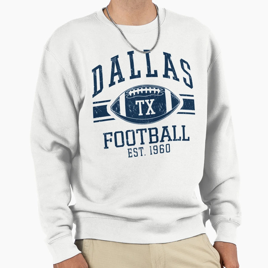 Distressed Dallas Cowboys Football Sweatshirt - Fun Novelty Design Unisex - T-Shirt, Sweatshirt, Hoodie