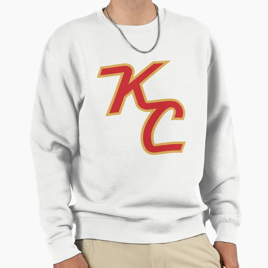 Kc Monograph Chiefs Colors Sweatshirt - Minimalist Print Men Women - T-Shirt, Sweatshirt, Hoodie