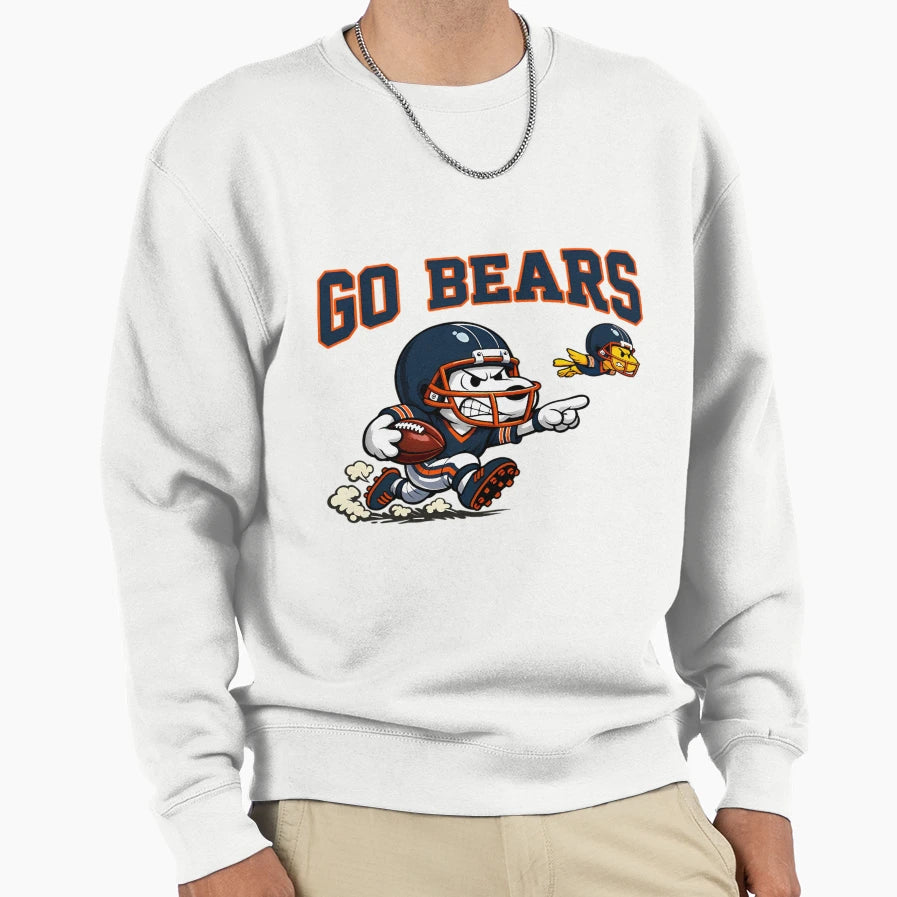 Snoopy And Woodstock Chicago Bears Sweatshirt - Novelty Apparel for Adults - T-Shirt, Sweatshirt, Hoodie