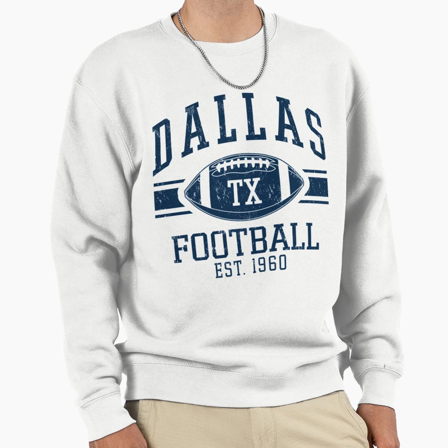 Distressed Dallas Cowboys Sweatshirt - Aesthetic Graphic Men Women - T-Shirt, Sweatshirt, Hoodie