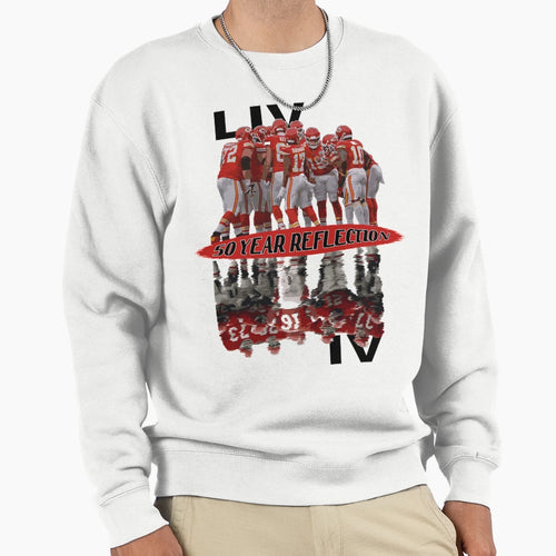 Chiefs Super Bowl Reflection Sweatshirt - Novelty Apparel for Adults - T-Shirt, Sweatshirt, Hoodie