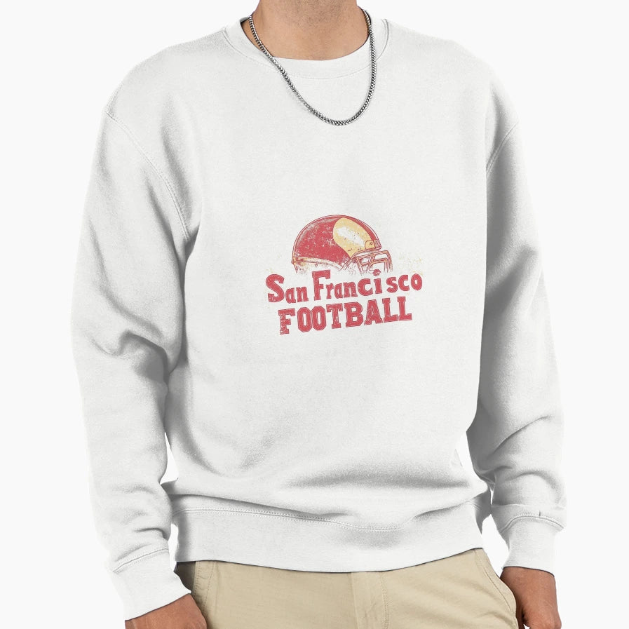 San Francisco Football Sweatshirt - Minimalist Print Men Women - T-Shirt, Sweatshirt, Hoodie