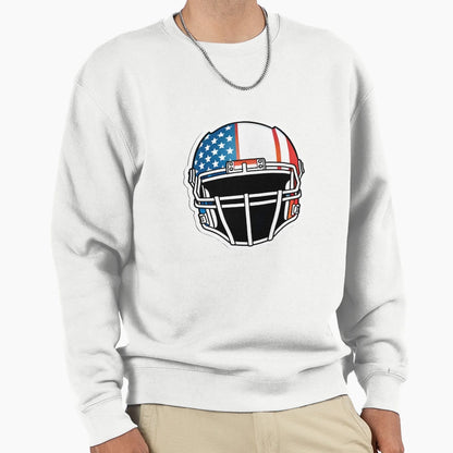 Usa American Football Helmet Sweatshirt - Aesthetic Graphic for Adults - T-Shirt, Sweatshirt, Hoodie
