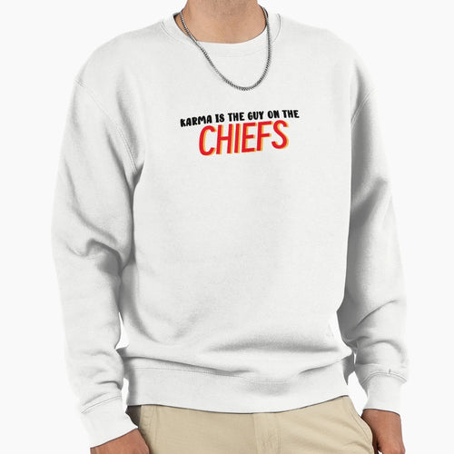 Karma Is Guy Chiefs5 Sweatshirt - Trendy Graphic for Adults - T-Shirt, Sweatshirt, Hoodie