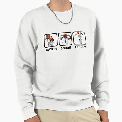 Catch Score Griddy Repeat Sweatshirt - Novelty Apparel Men Women - T-Shirt, Sweatshirt, Hoodie