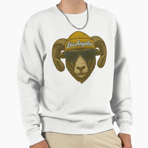 Los Angeles Ram Beanie Shades City Sweatshirt - Trendy Graphic Men Women - T-Shirt, Sweatshirt, Hoodie