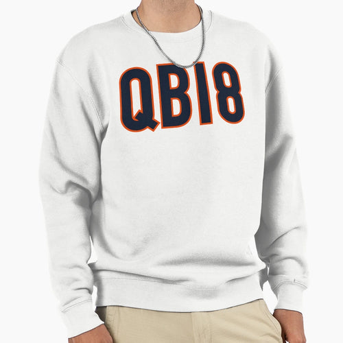 Qb18 Chicago Navy Sweatshirt - Aesthetic Graphic for Adults - T-Shirt, Sweatshirt, Hoodie